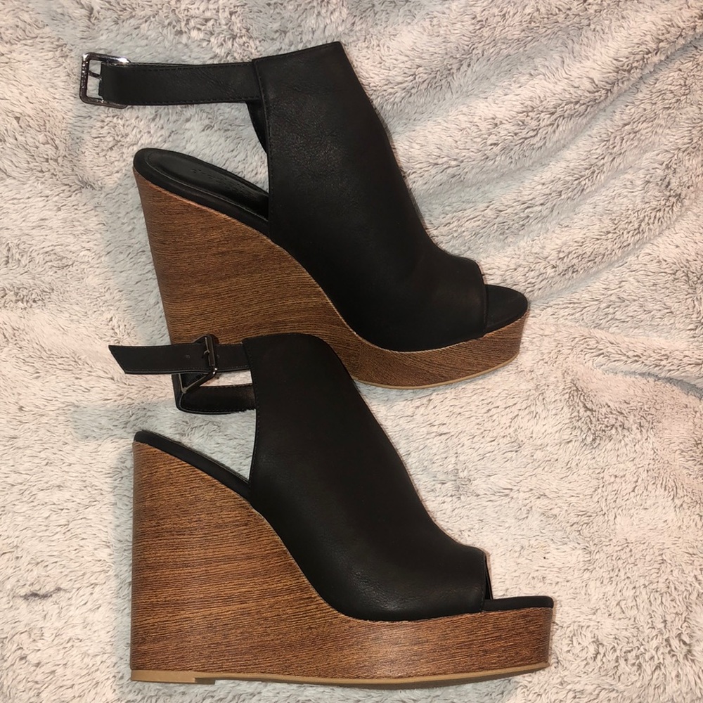 Brand new charlotte rousse shoes. Size 9. Tall wedge.